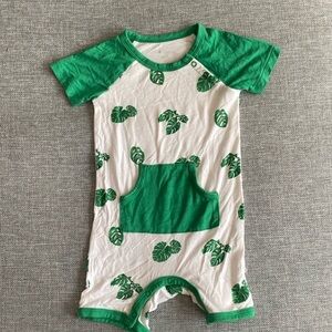 Kyte Baby Monstera Shortall Romper Size 12-18month